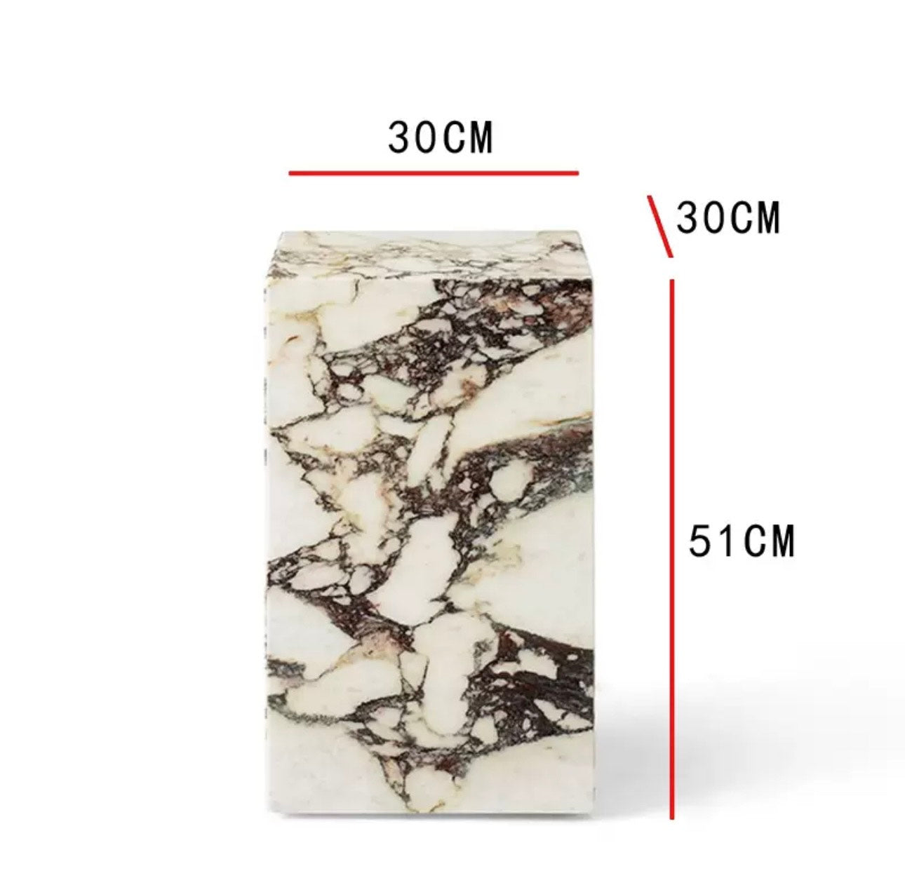 Kaia Marble Plinth Coffee Table