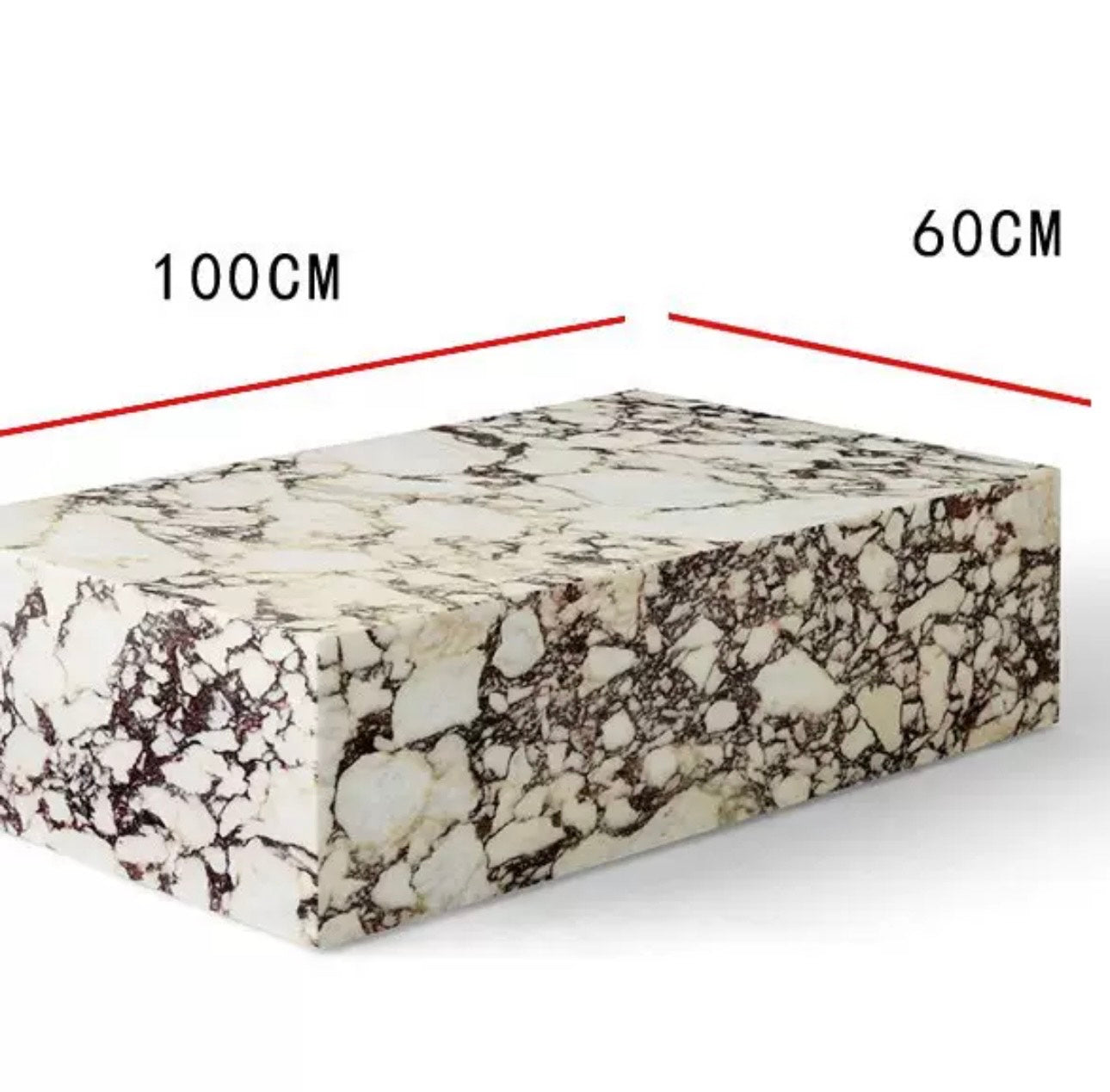 Kaia Marble Plinth Coffee Table