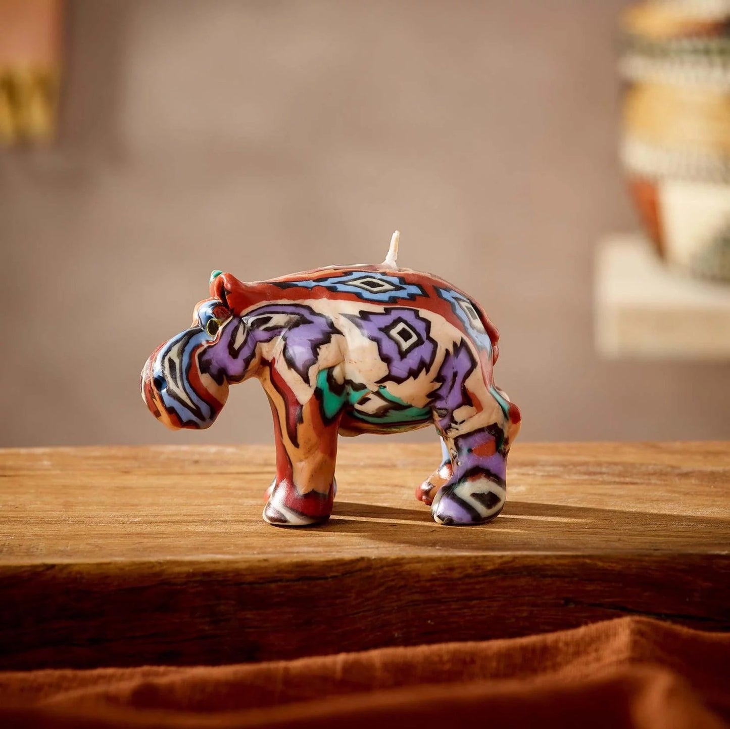 Fair Trade Ubuntu Hippo Candle