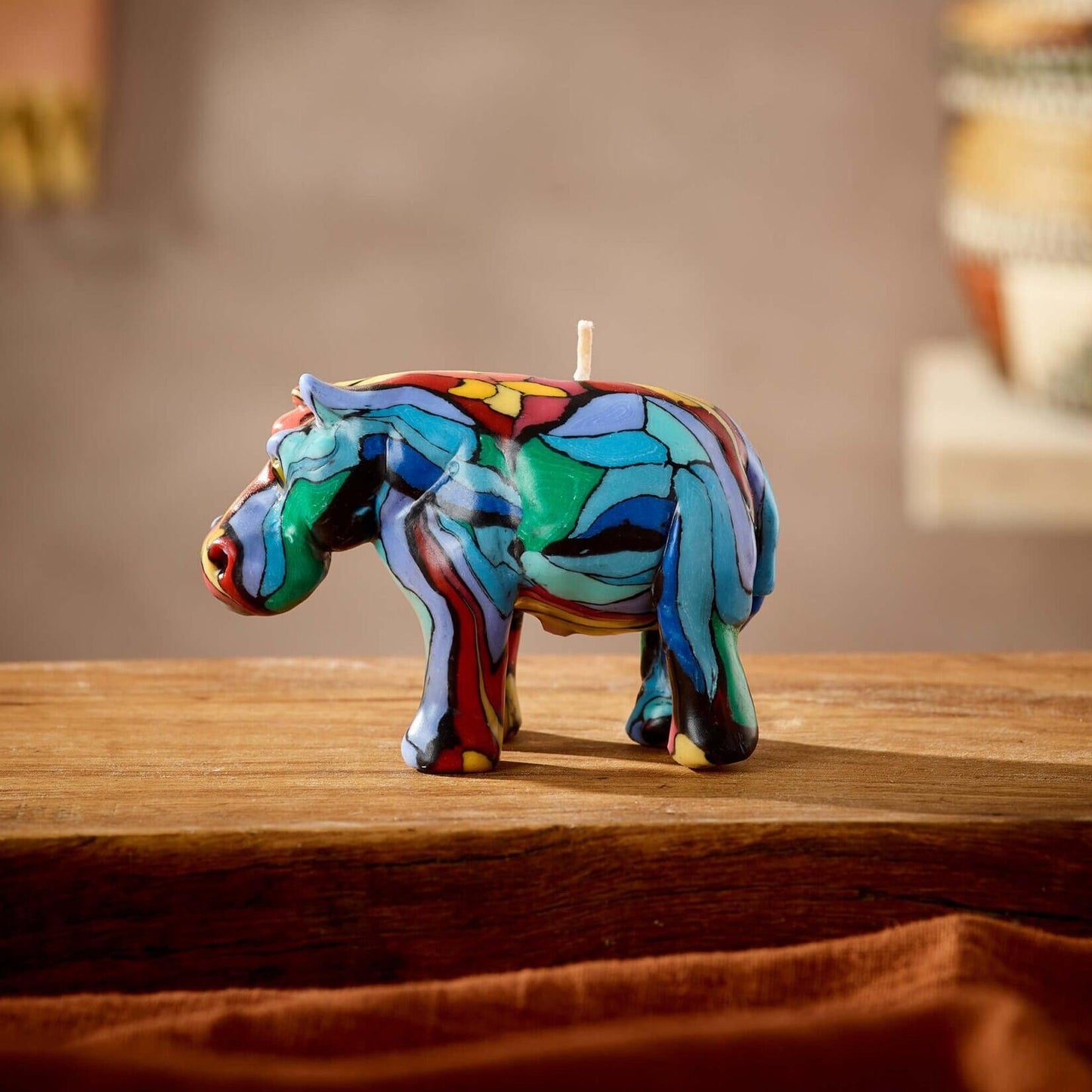 Fair Trade Ubuntu Hippo Candle