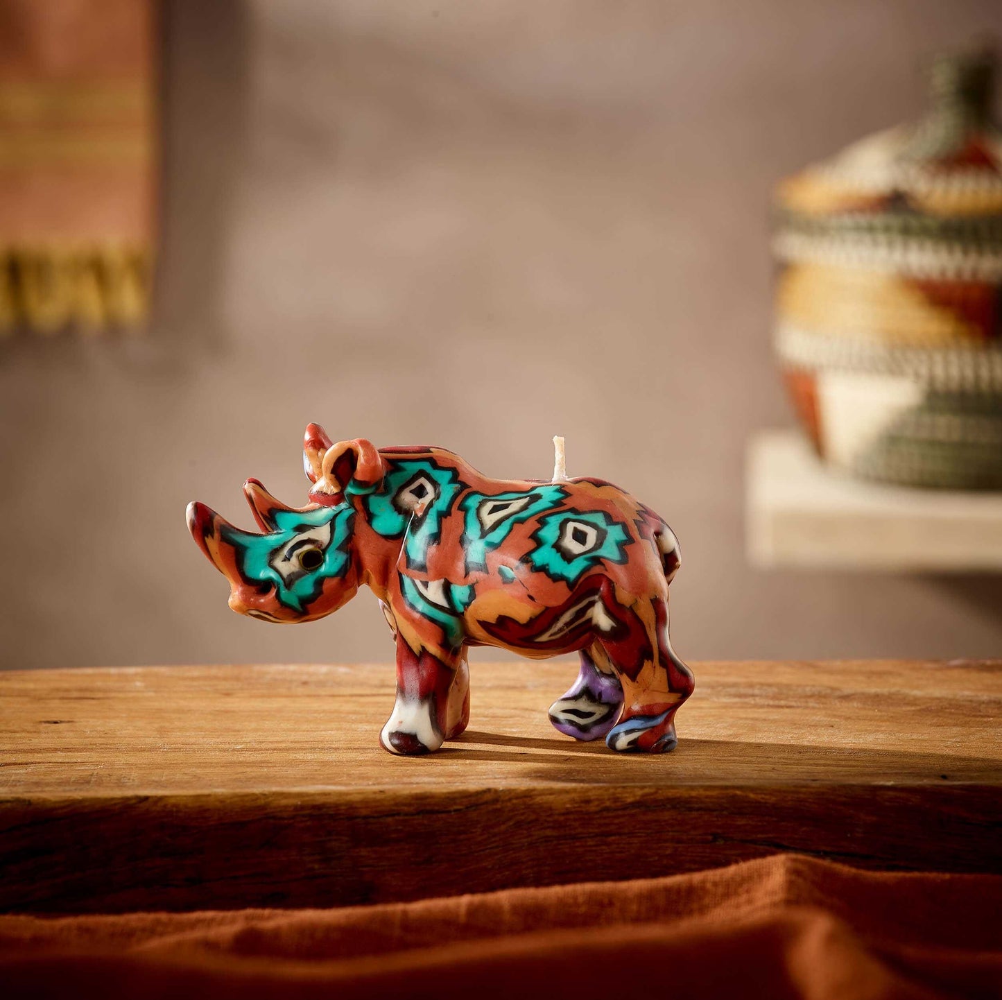 Fair Trade Kifaru Rhino Candle