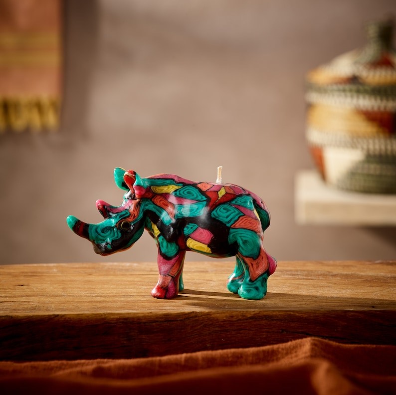 Fair Trade Kifaru Rhino Candle