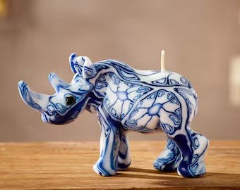 Fair Trade Kifaru Rhino Candle
