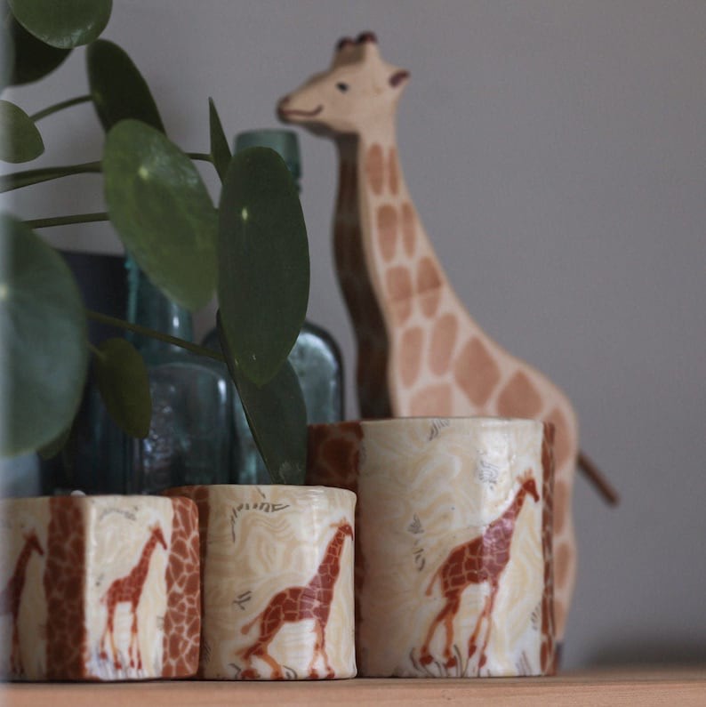 Fair Trade Twiga Giraffe Candle